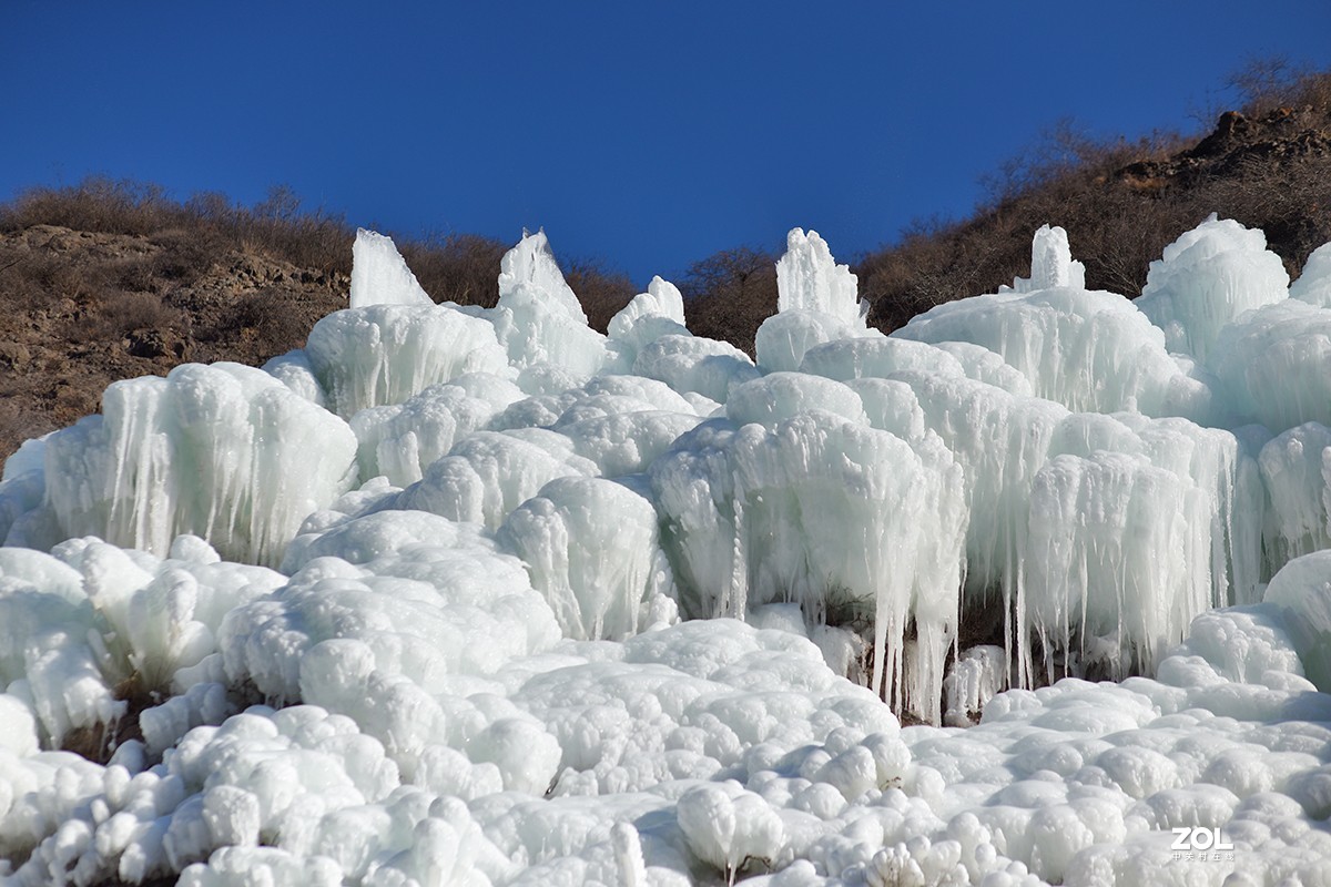 京郊一处人造冰瀑