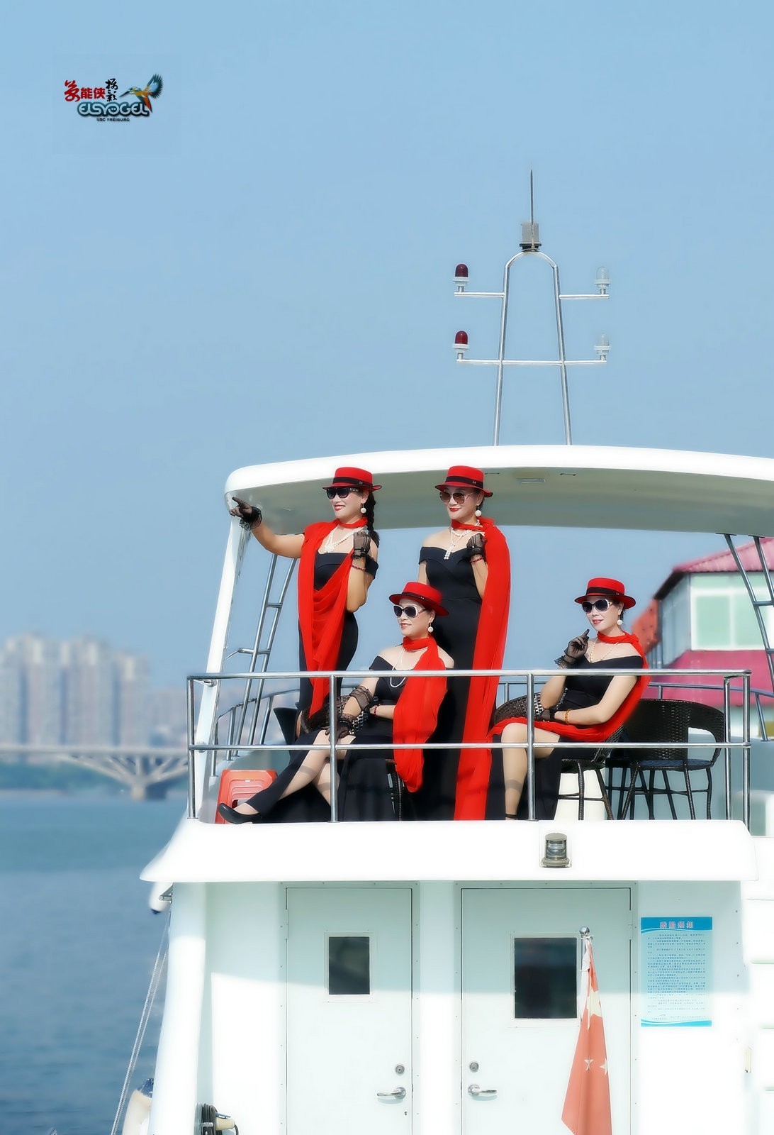 清远游艇会四大美女蝴蝶高妹文文清心