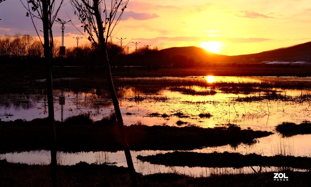 鄂伦春【嘉园外湿地晚霞】{2}