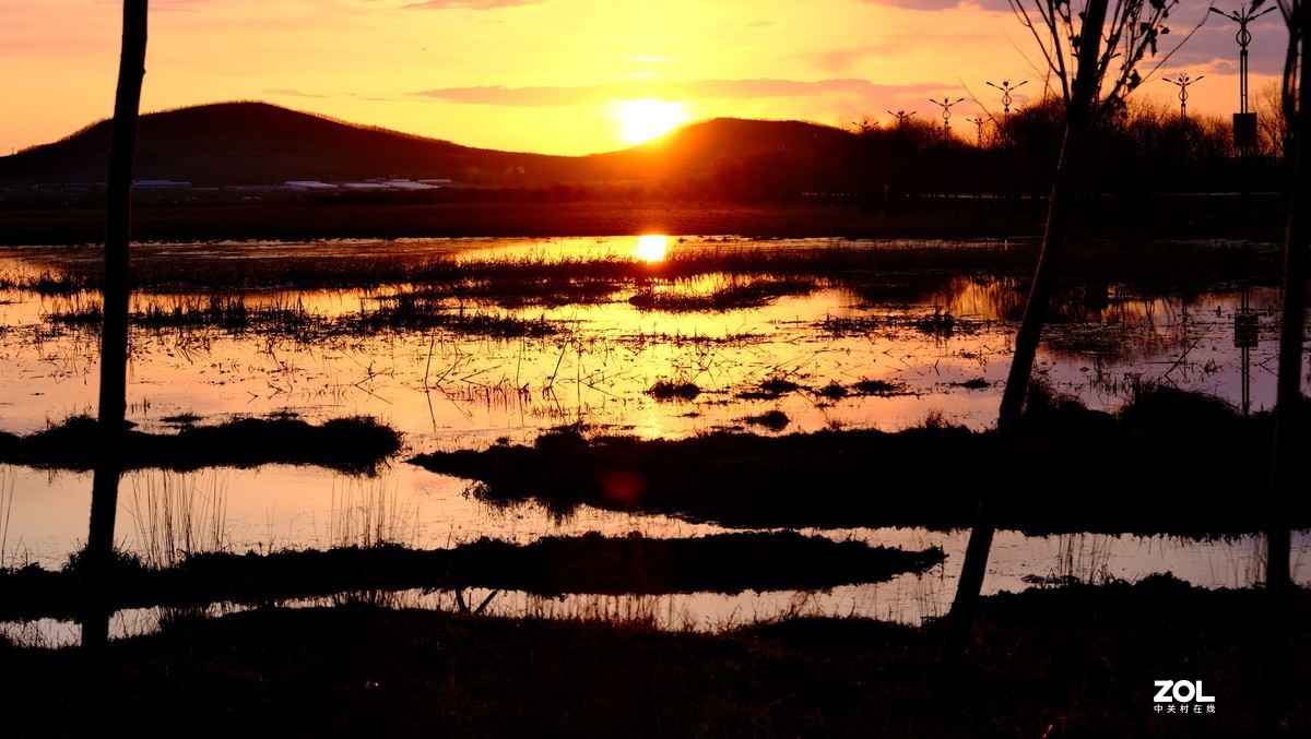 鄂伦春【嘉园外湿地晚霞】{2}