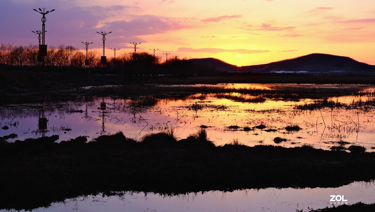 鄂伦春【嘉园外湿地晚霞】{2}