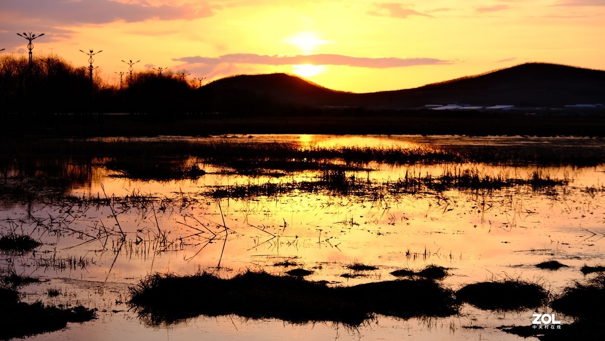 鄂伦春【嘉园外湿地晚霞】{2}