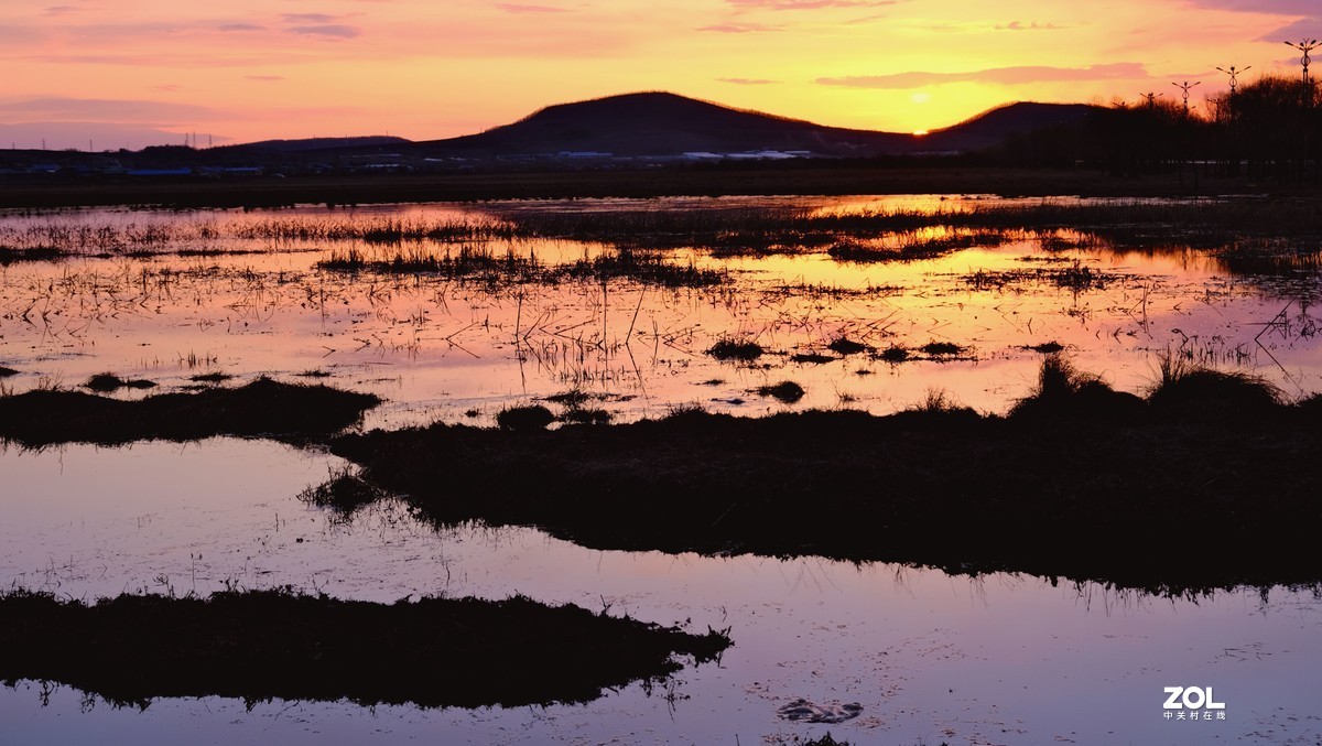 鄂伦春【嘉园外湿地晚霞】{2}