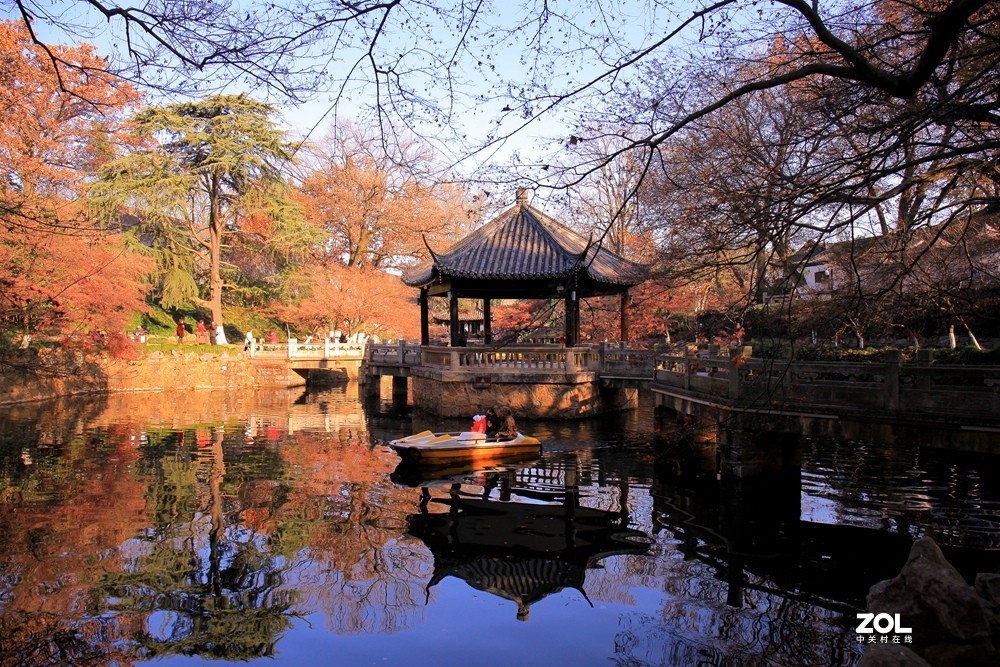 苏州常熟虞山公园的秋色