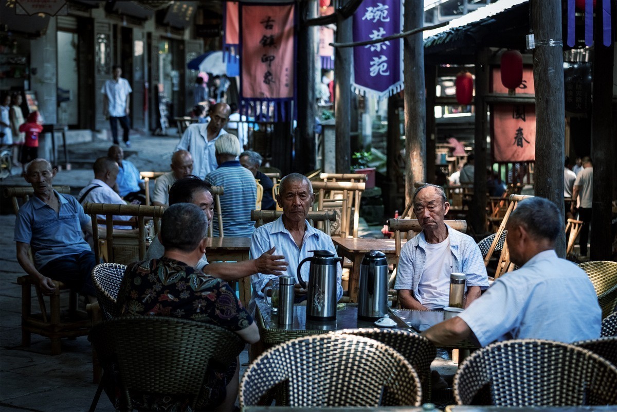 观罗城茶馆、看人生百态