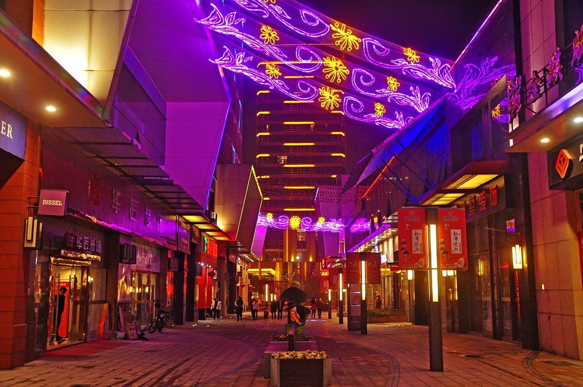 万达广场之夜-中关村在线摄影论坛