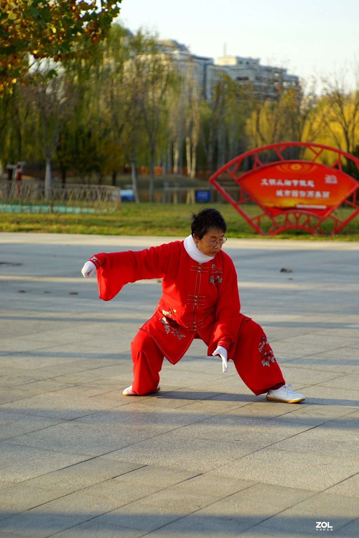 红装阿姨打太极