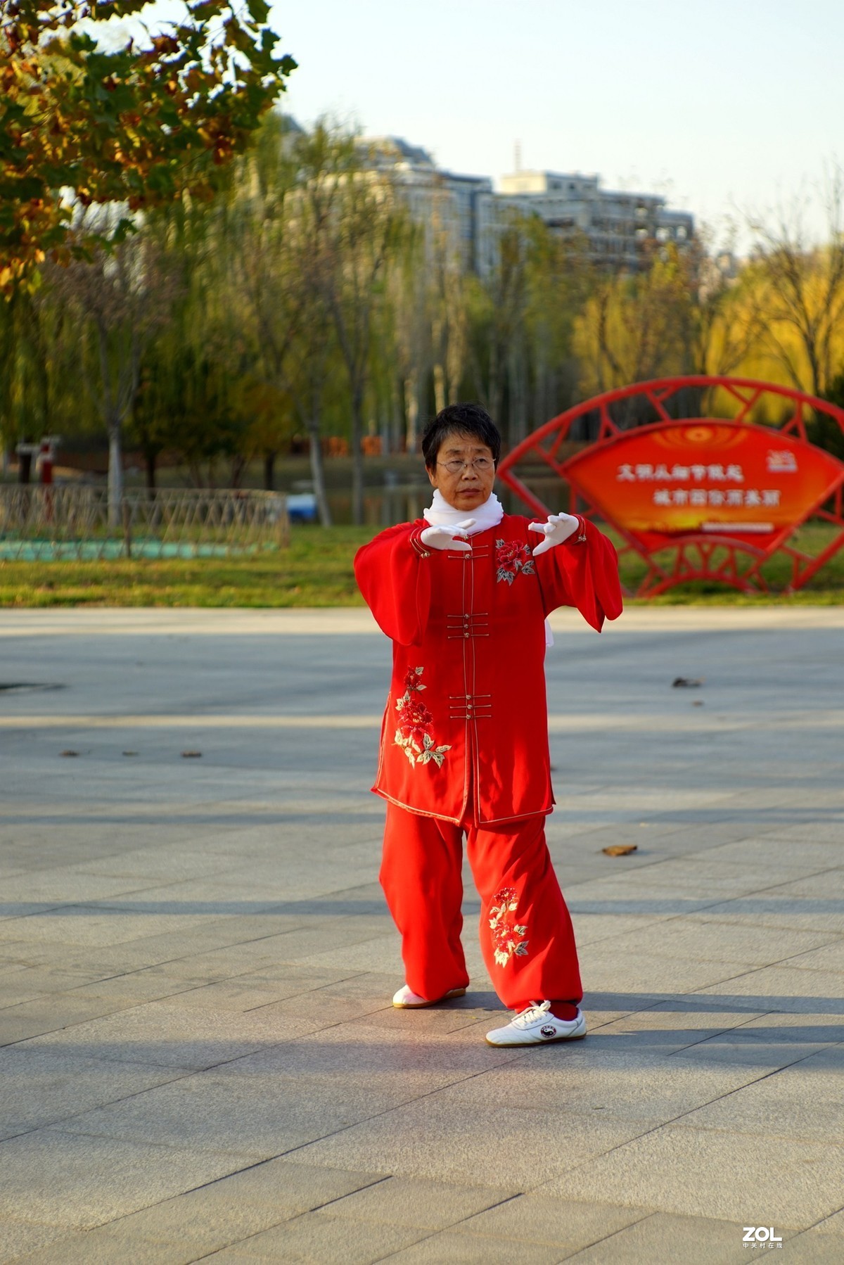 红装阿姨打太极