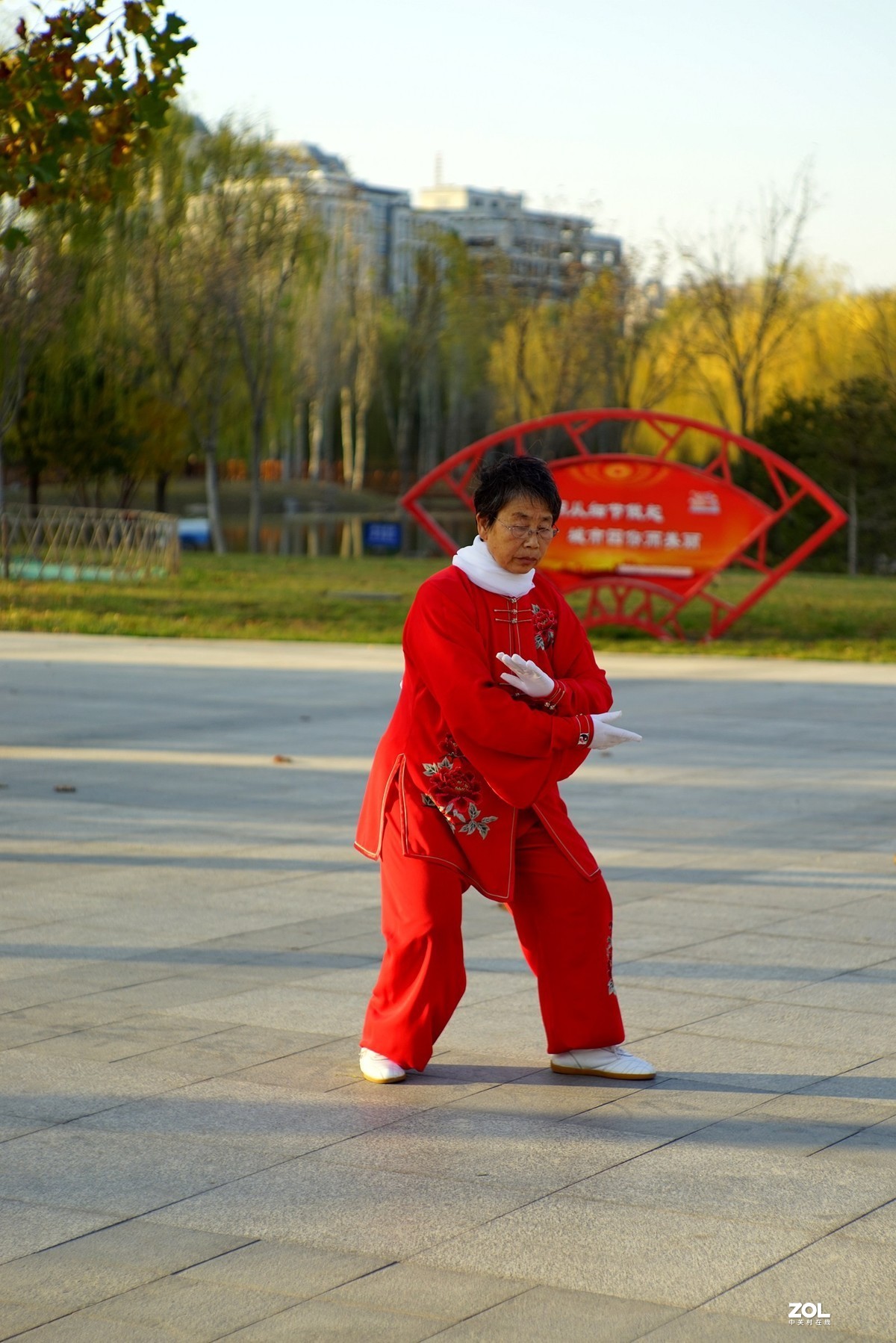 红装阿姨打太极