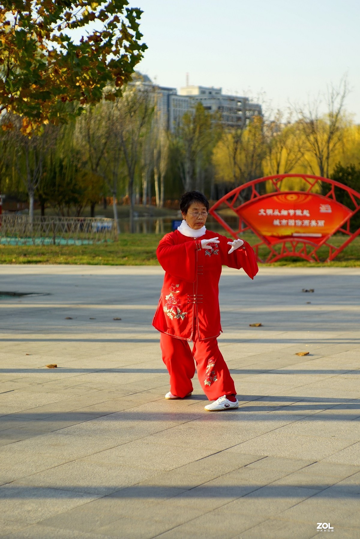 红装阿姨打太极