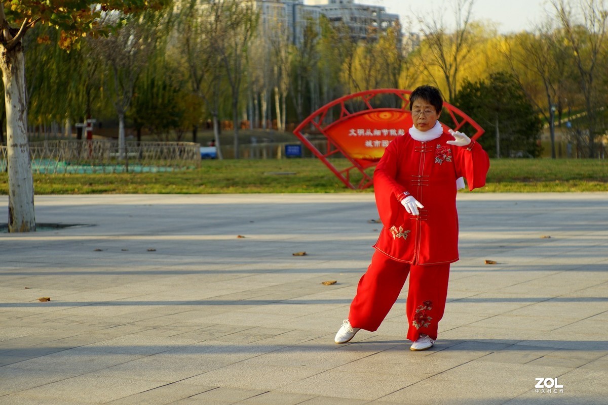 红装阿姨打太极