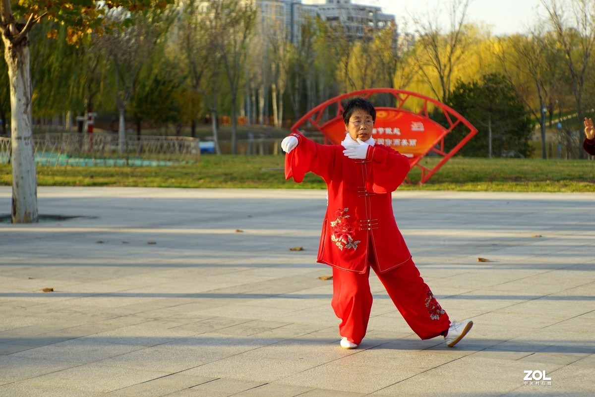 红装阿姨打太极