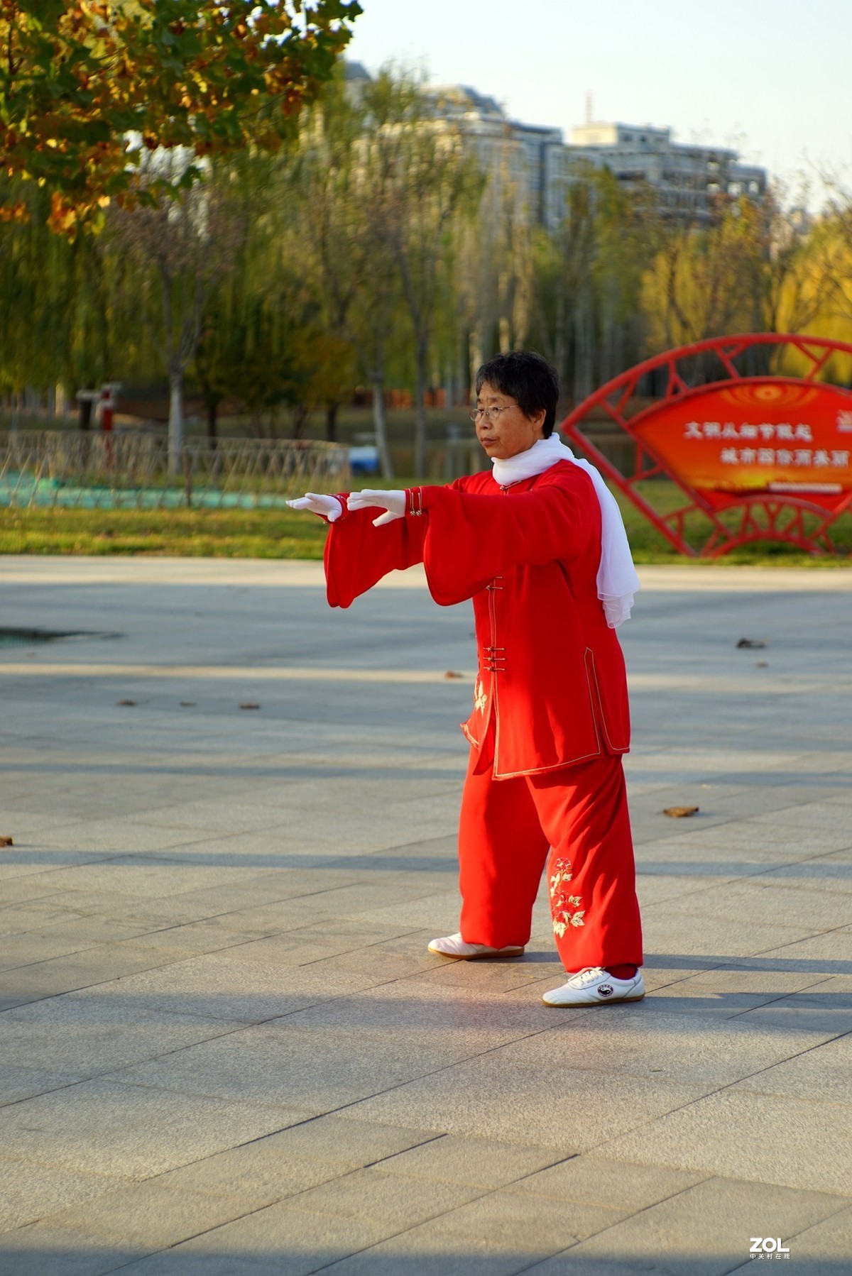 红装阿姨打太极