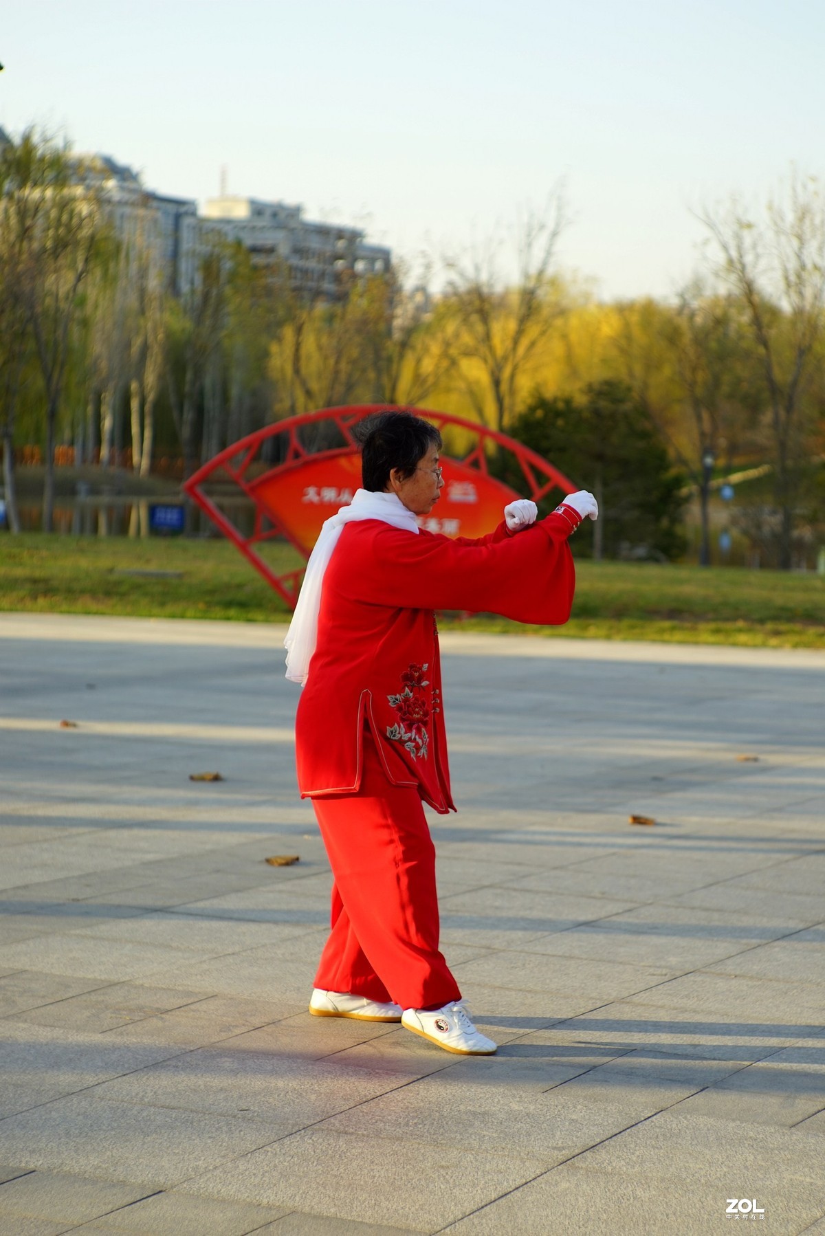 红装阿姨打太极