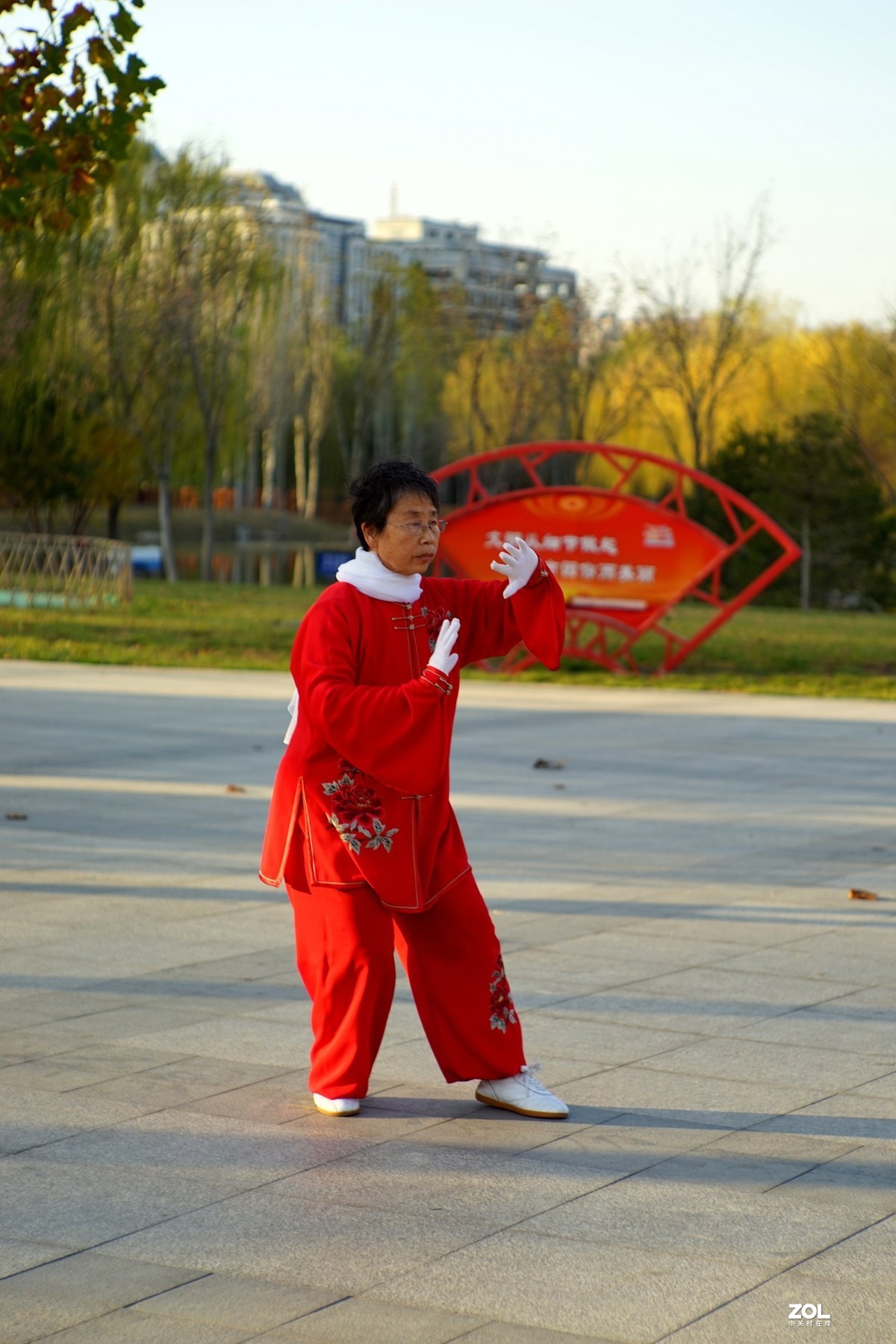 红装阿姨打太极