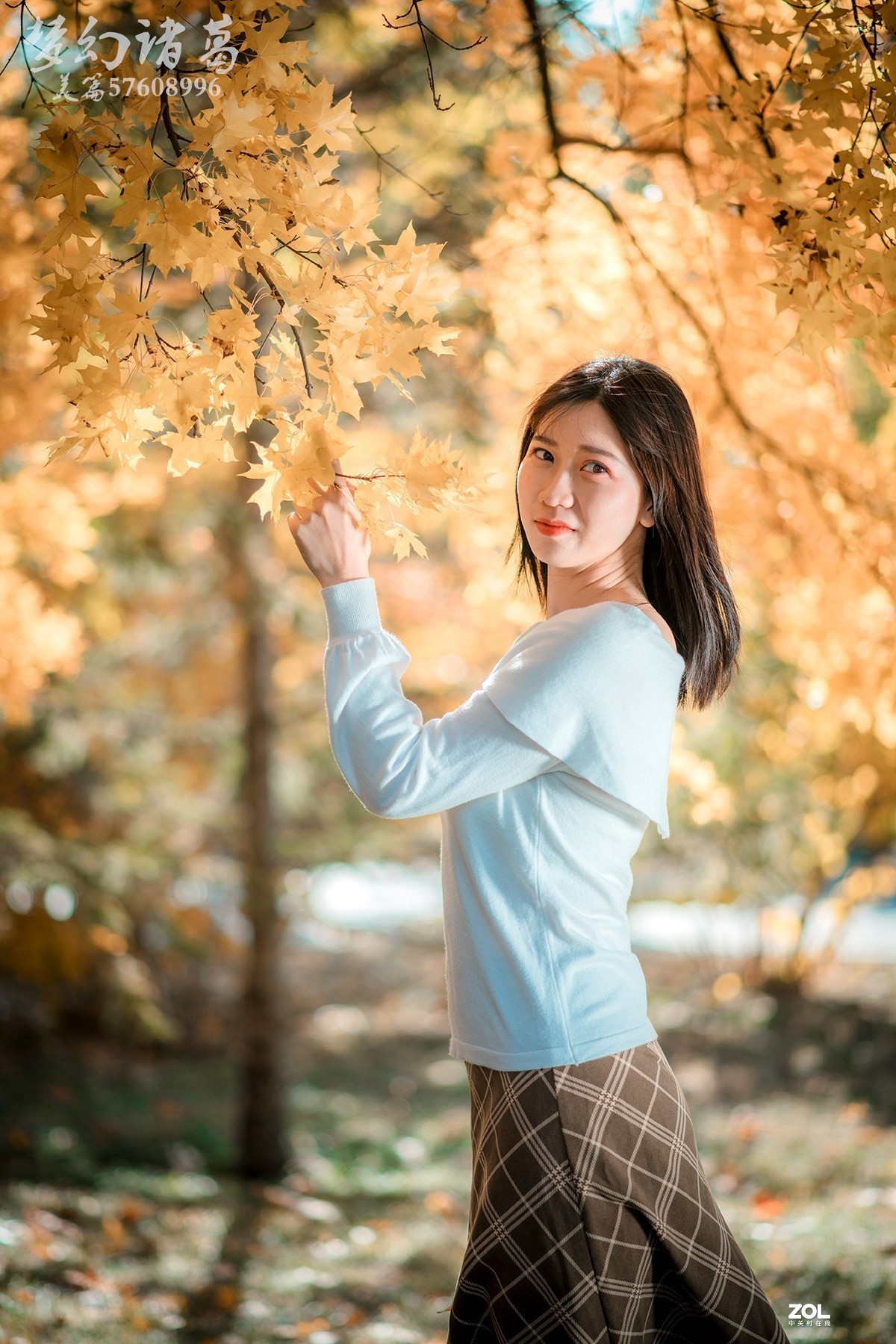 【梦幻美拍】金秋唯美の枫叶女孩儿