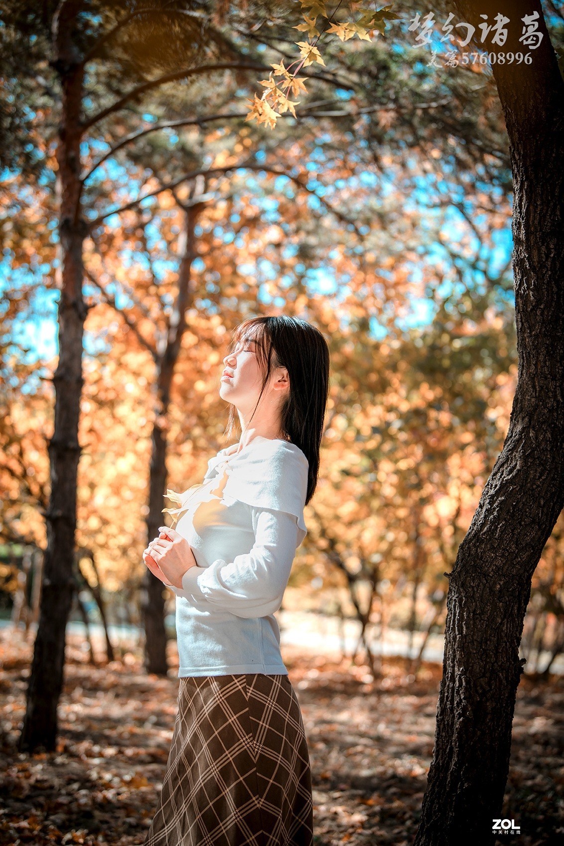 【梦幻美拍】金秋唯美の枫叶女孩儿