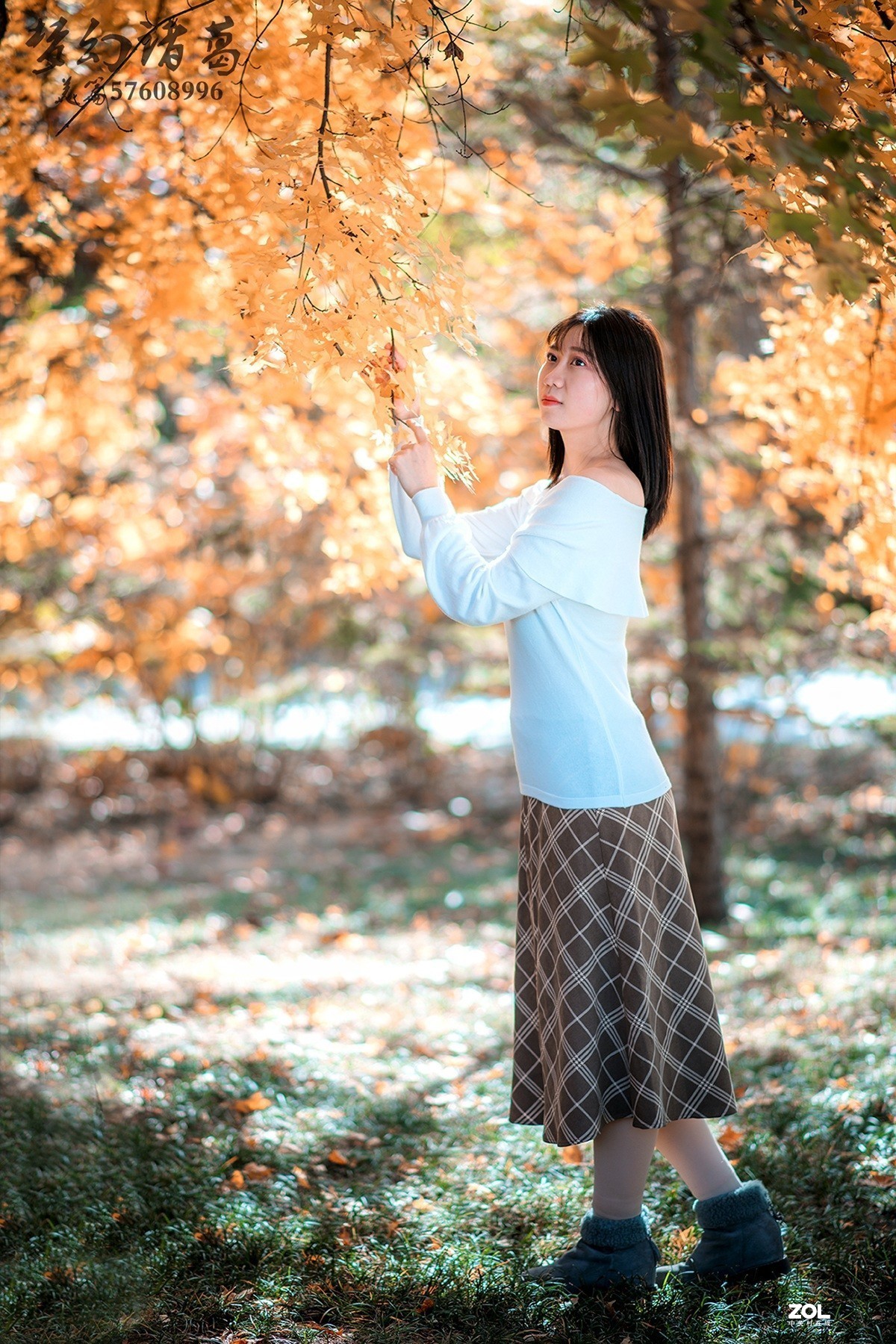 【梦幻美拍】金秋唯美の枫叶女孩儿