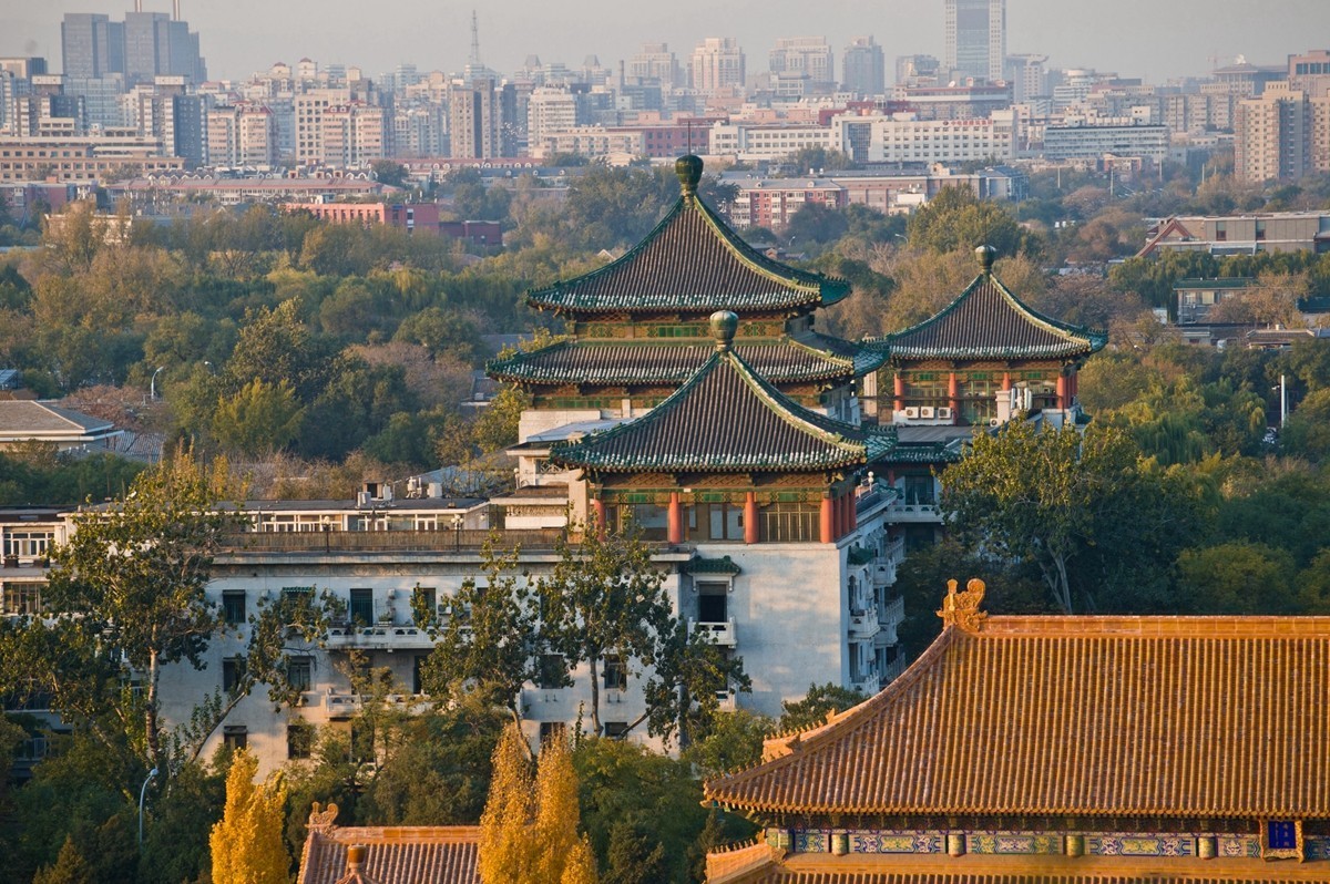 【登景山，赏京城秋色】