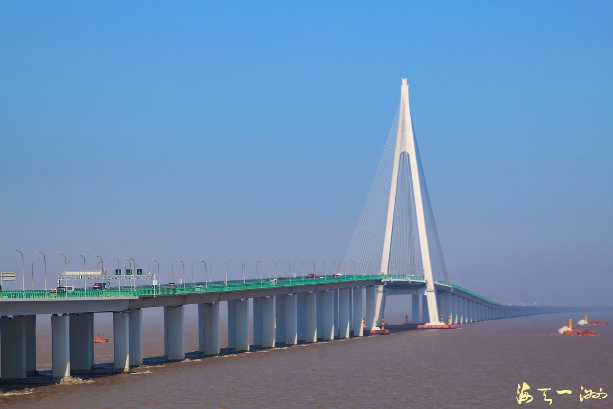 杭州湾大桥摄影图片