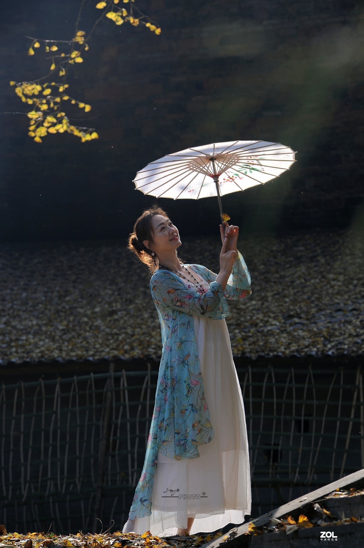 银杏树下（环境人像）