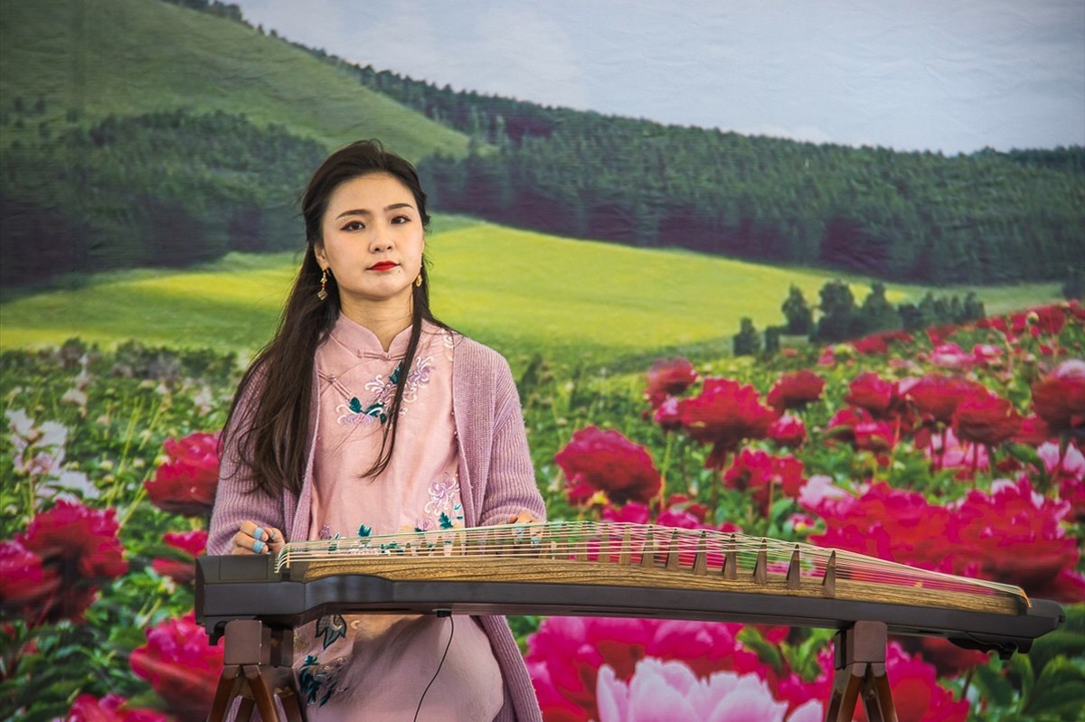 2021-05-03扬州芍药园古筝美女