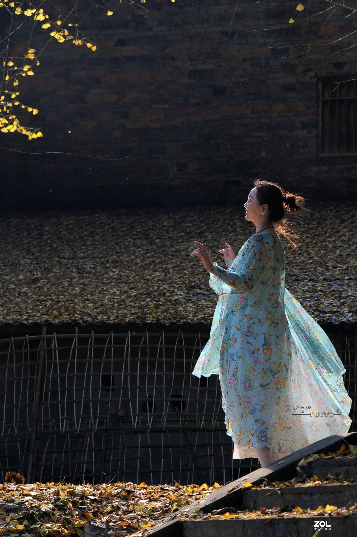 银杏树下（环境人像）