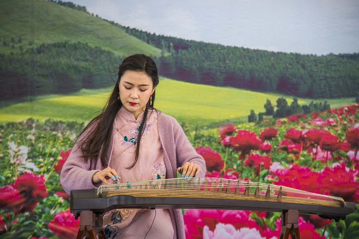 2021-05-03扬州芍药园古筝美女