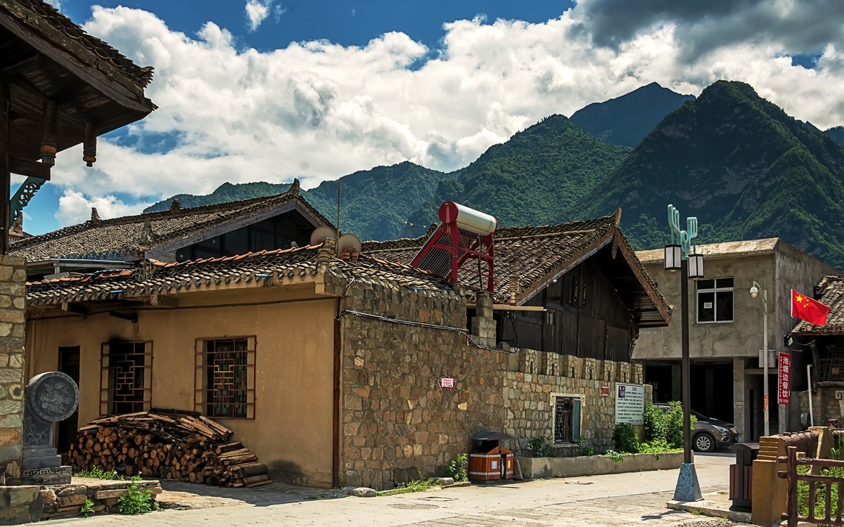 川西茂县叠溪古镇