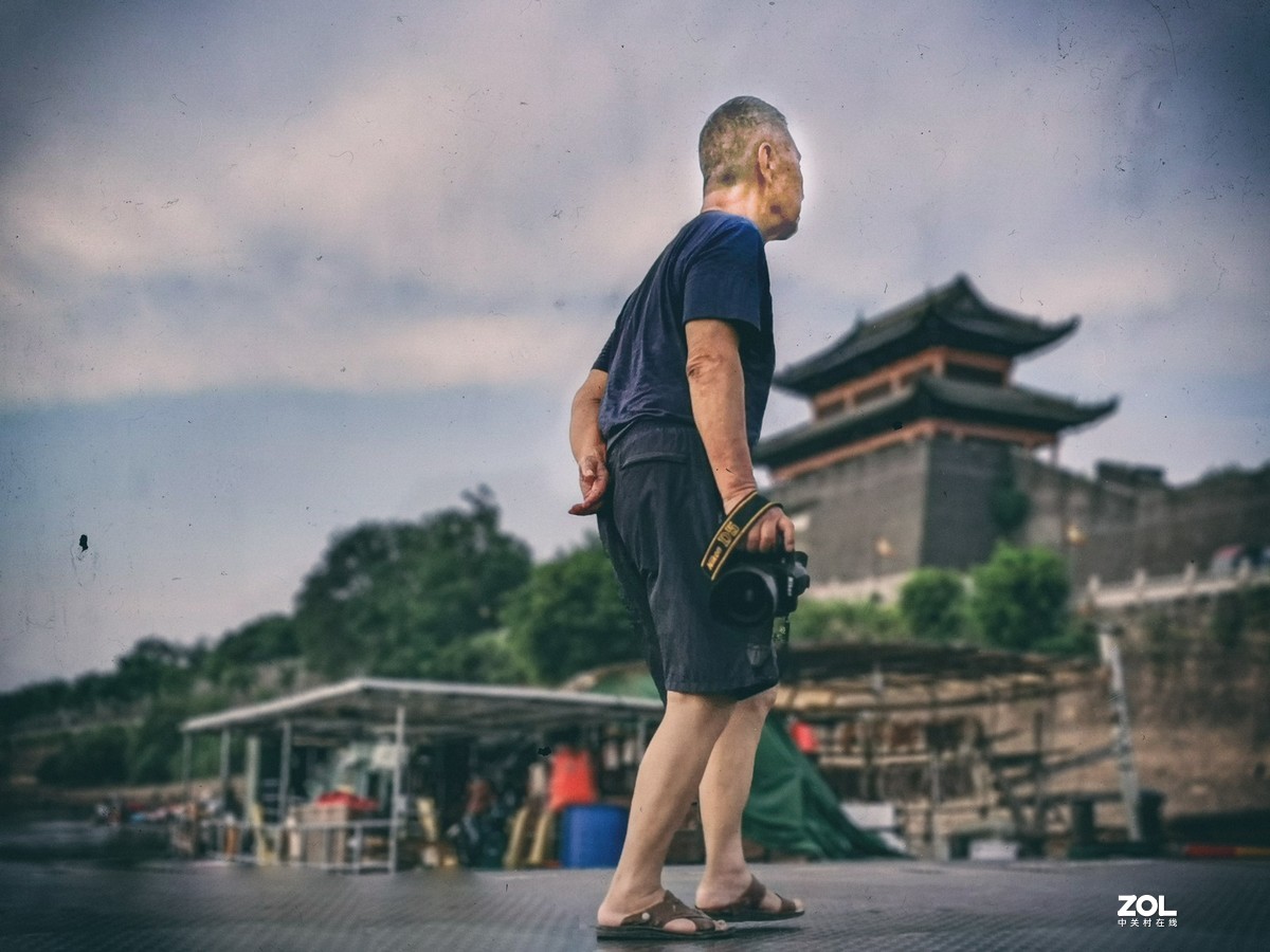 古浮桥旁手机抓拍