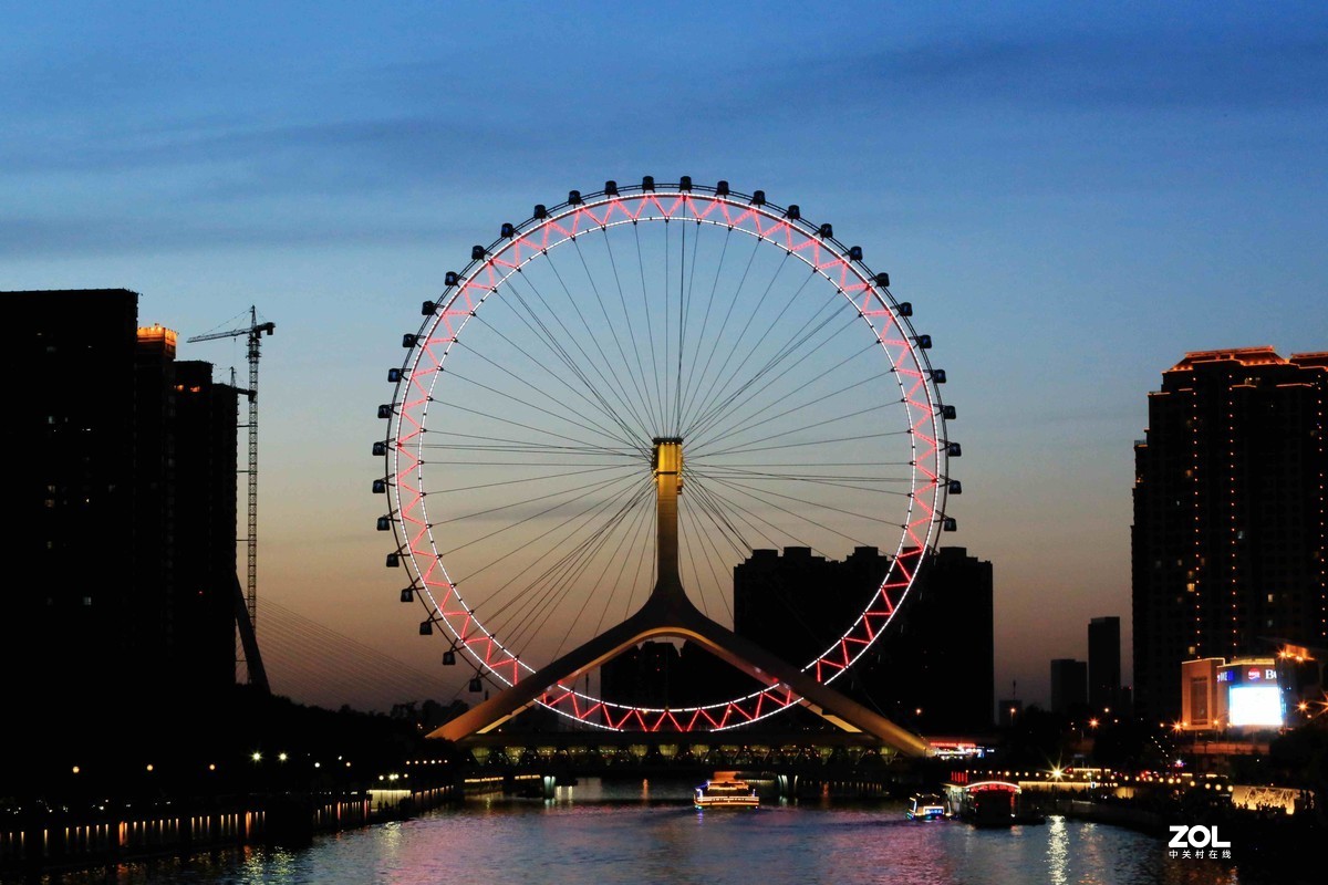 海河夜景---恭贺目的不一好友荣任合肥版主