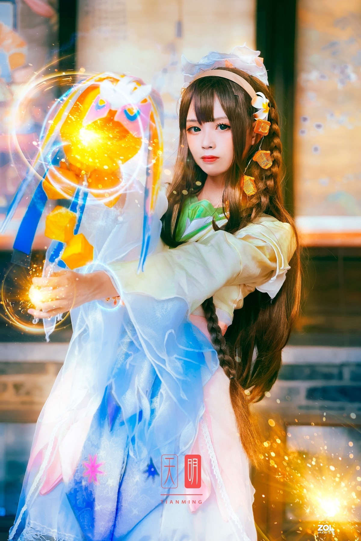 cosplay王者荣耀娜可露露人像修图教程ps特效教学出境佚名摄影yan后期