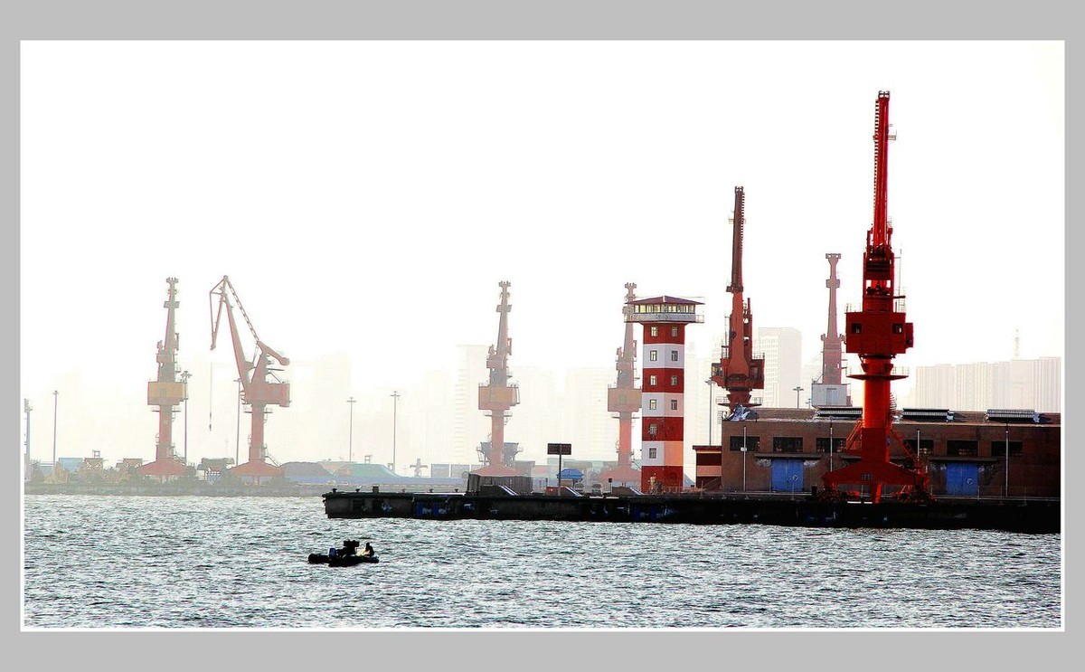 雪后日出秦皇岛西港行