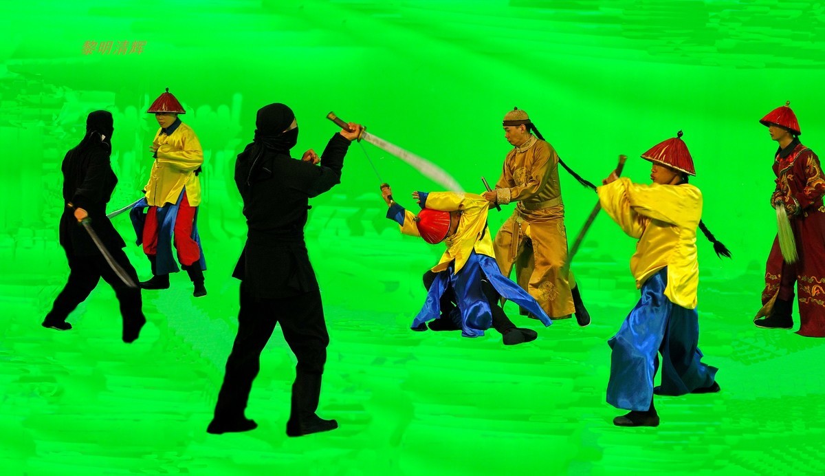 明清宫苑：绿背景棚拍系列—3