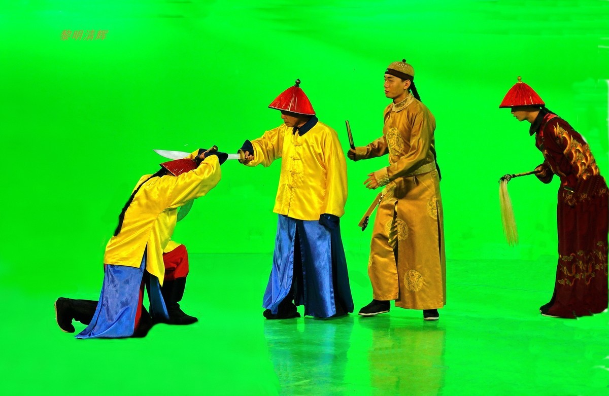 明清宫苑：绿背景棚拍系列—3