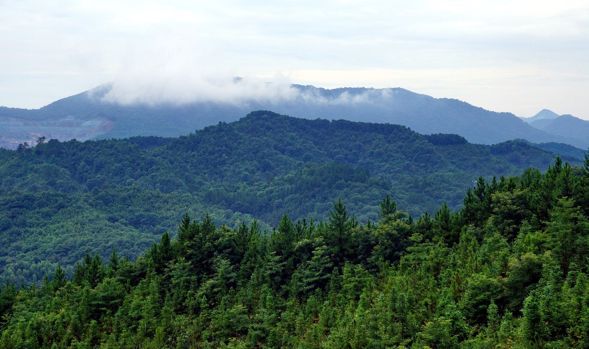 雨后山峦轻烟飘