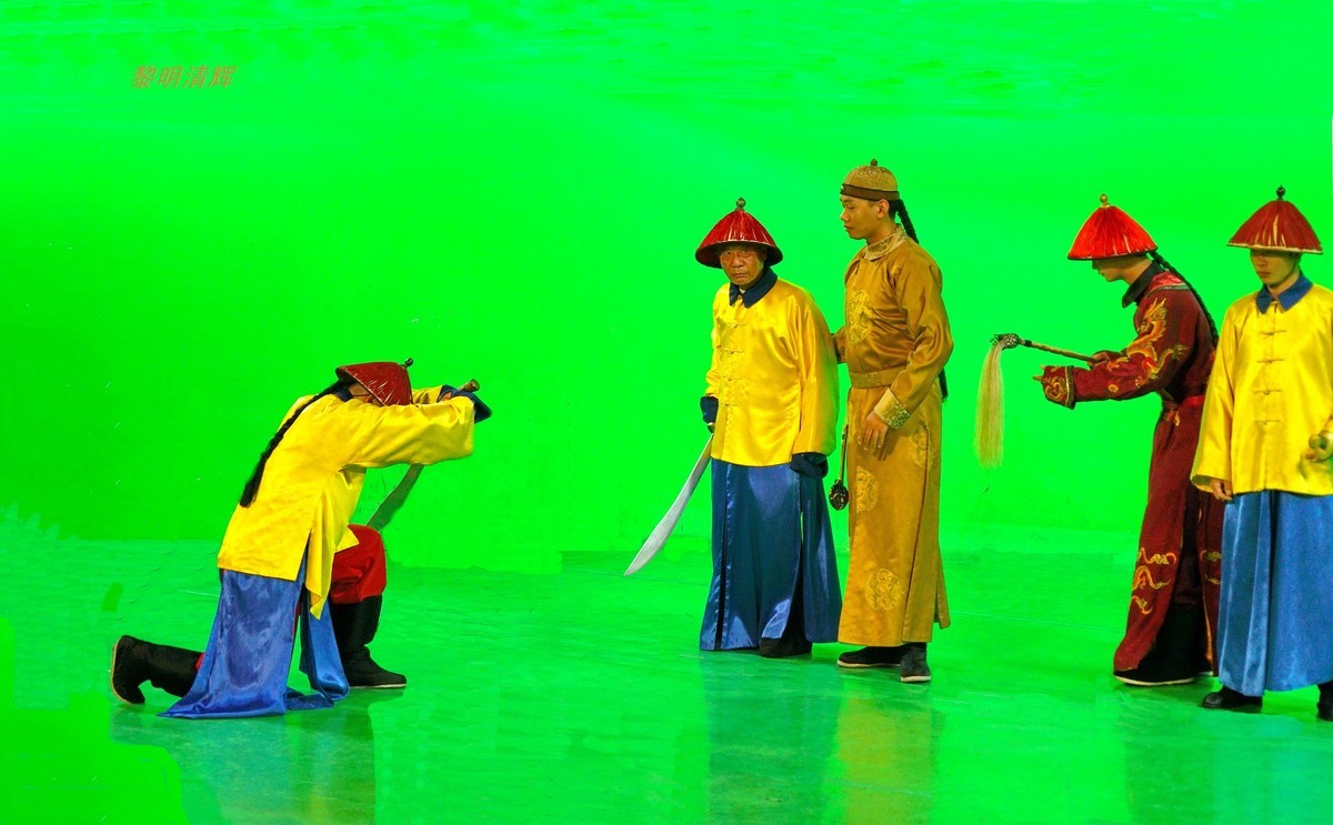 明清宫苑：绿背景棚拍系列—3
