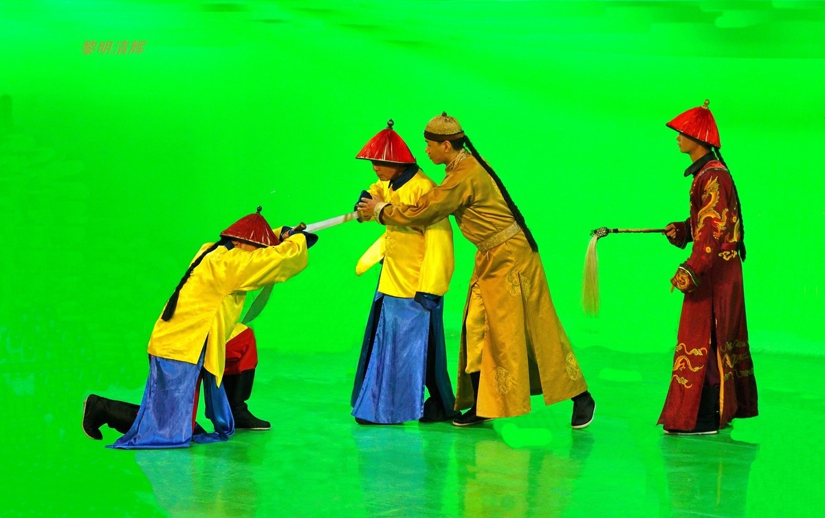 明清宫苑：绿背景棚拍系列—3