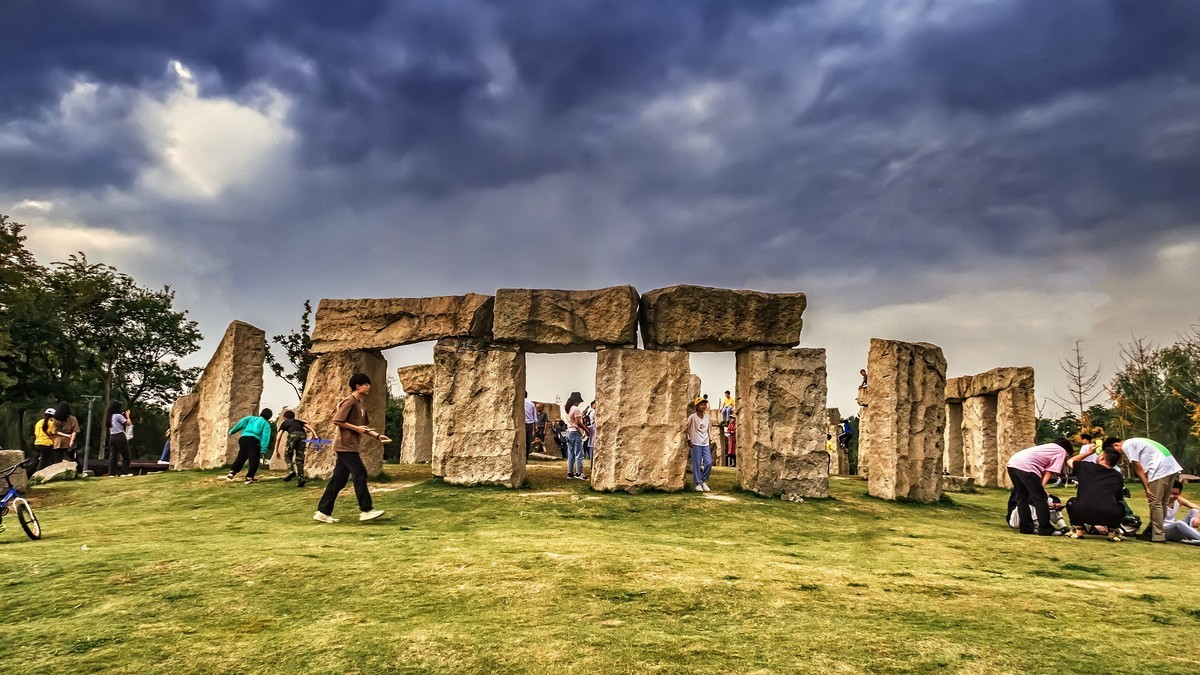 成都·清水河湿地·石阵