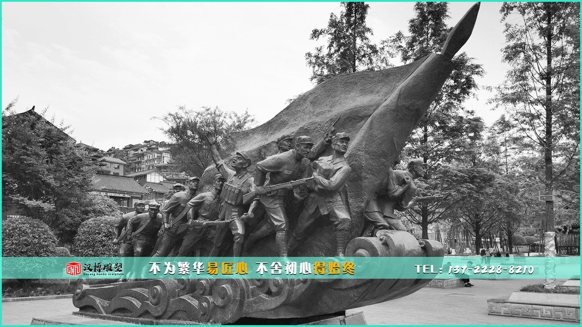爱国主题雕塑 岳飞将军的事迹