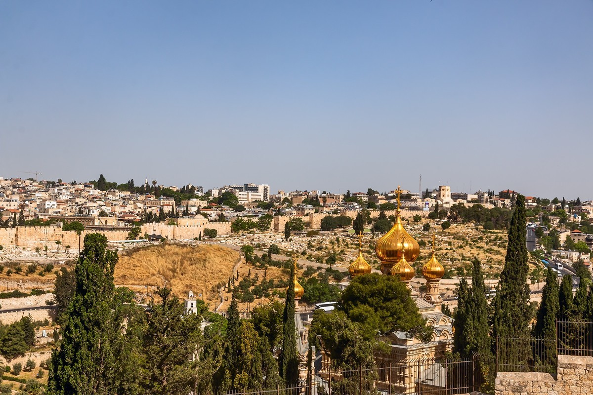 海外风情 ：以色列 · 耶路撒冷 · 城市景观（一）：橄榄山、万国教堂、圣殿教堂