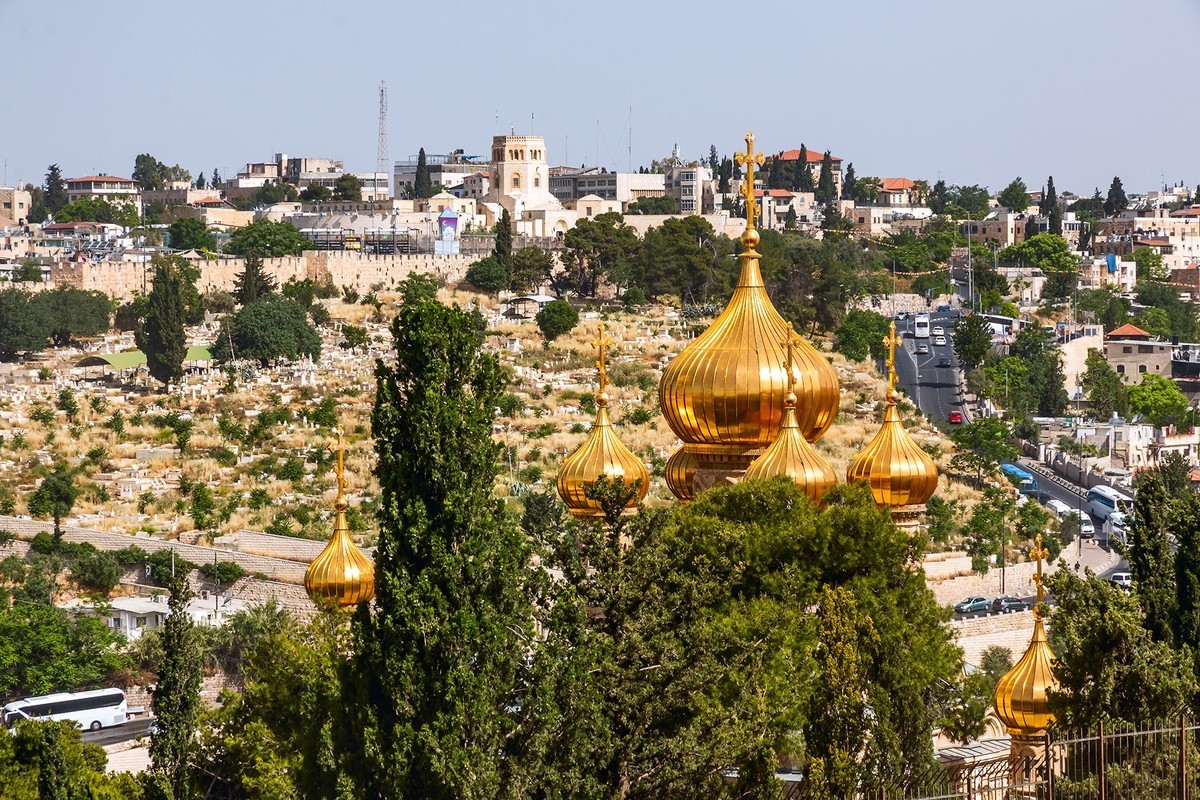 海外风情 ：以色列 · 耶路撒冷 · 城市景观（一）：橄榄山、万国教堂、圣殿教堂