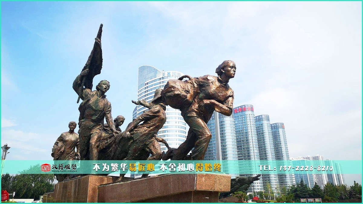 爱国主题雕塑 岳飞将军的事迹