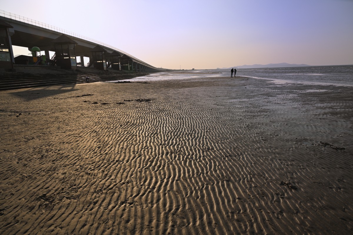 初冬的夏家河子-寂寞的海滩