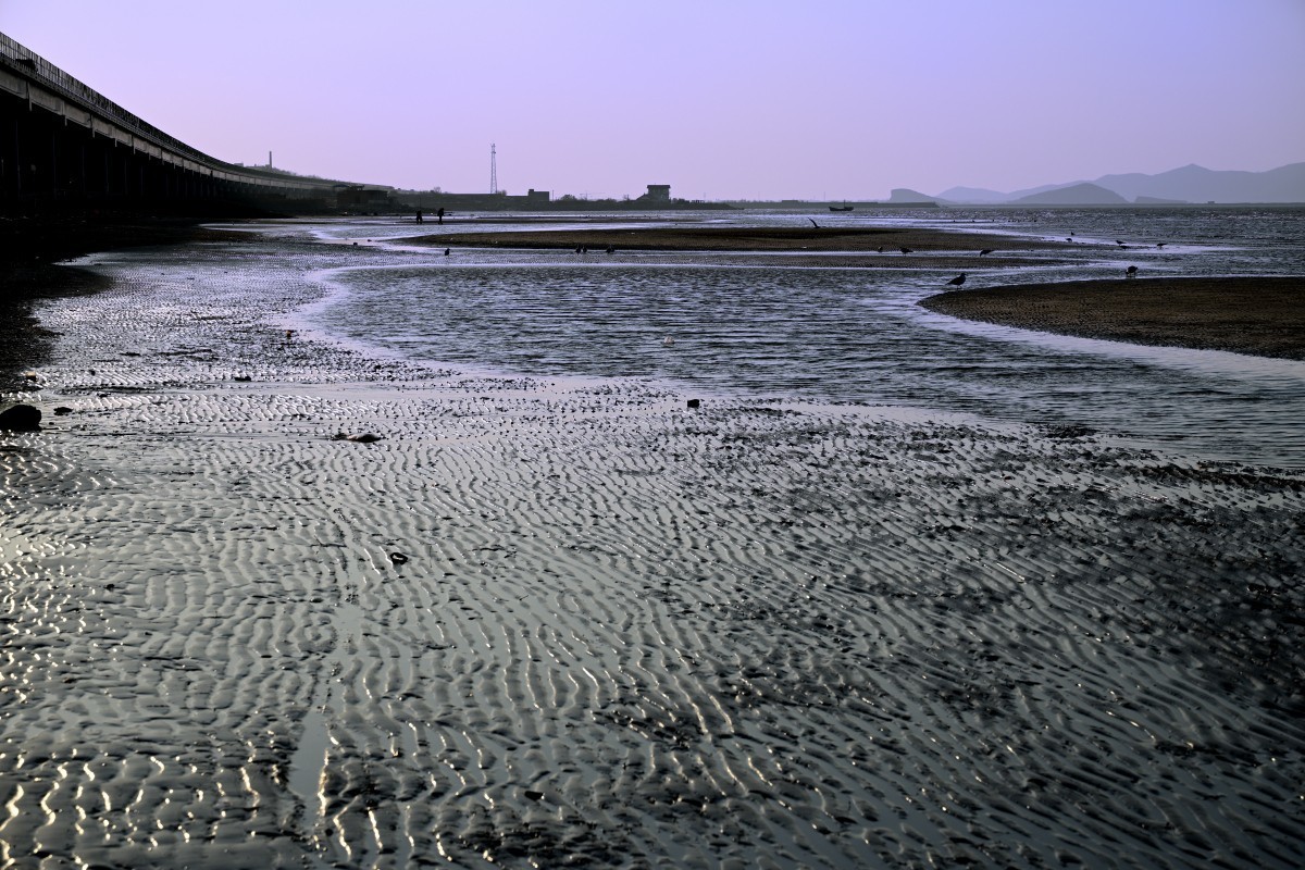 初冬的夏家河子-寂寞的海滩