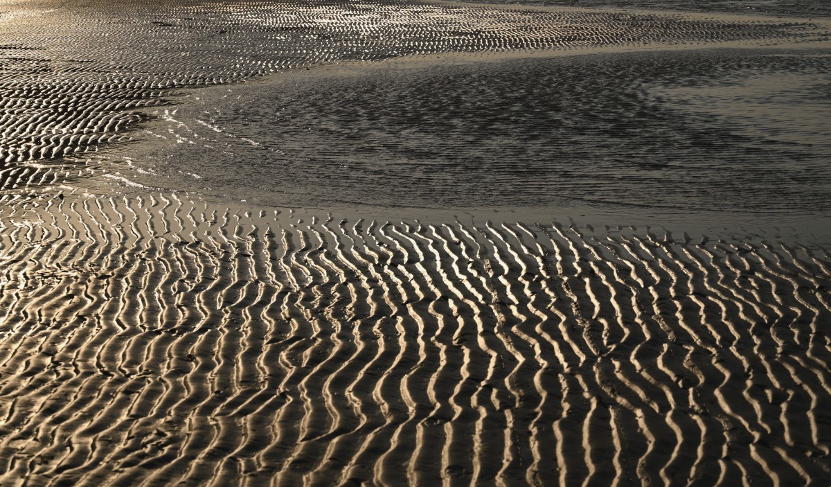 初冬的夏家河子-寂寞的海滩