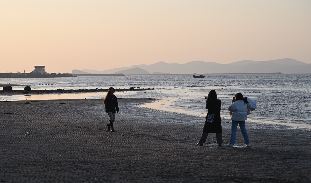 初冬的夏家河子-寂寞的海滩