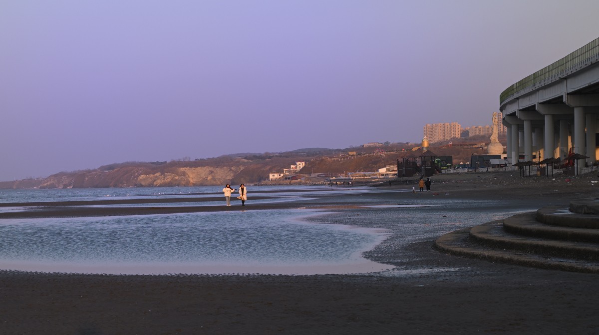 初冬的夏家河子-寂寞的海滩
