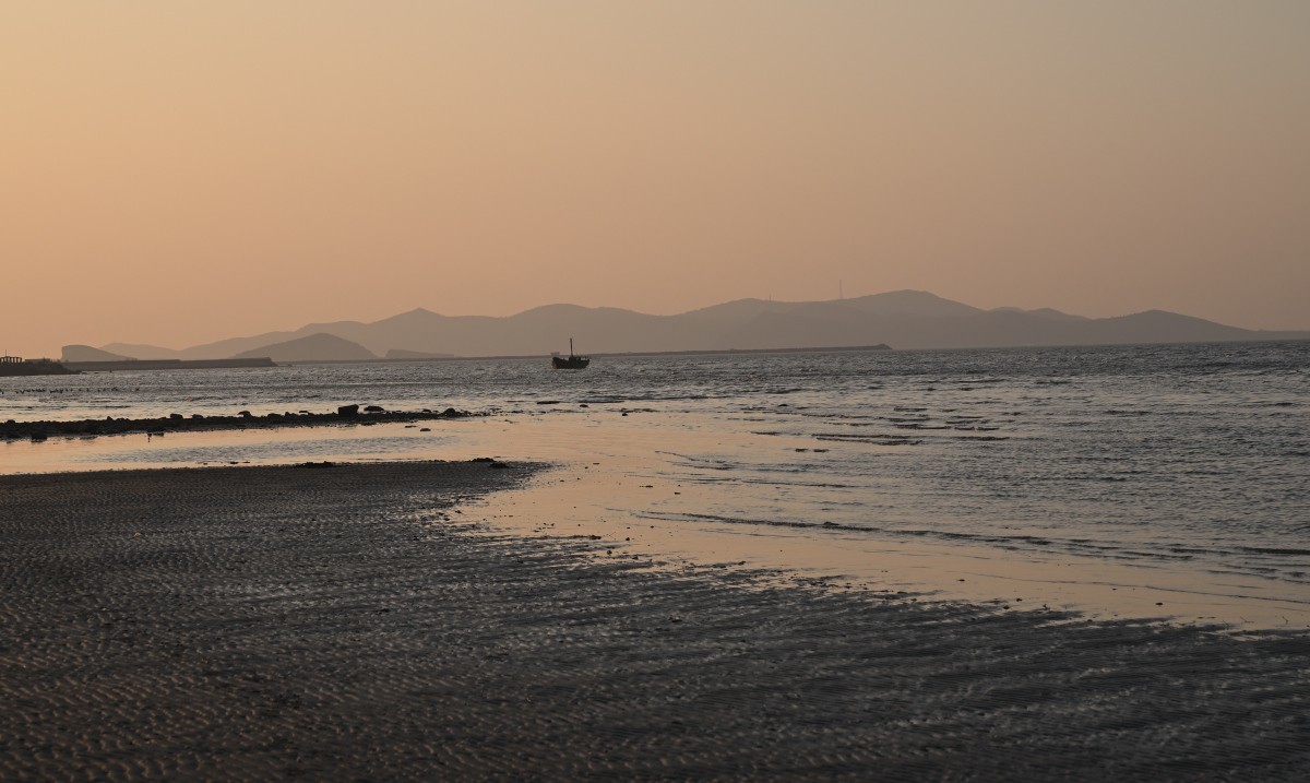 初冬的夏家河子-寂寞的海滩