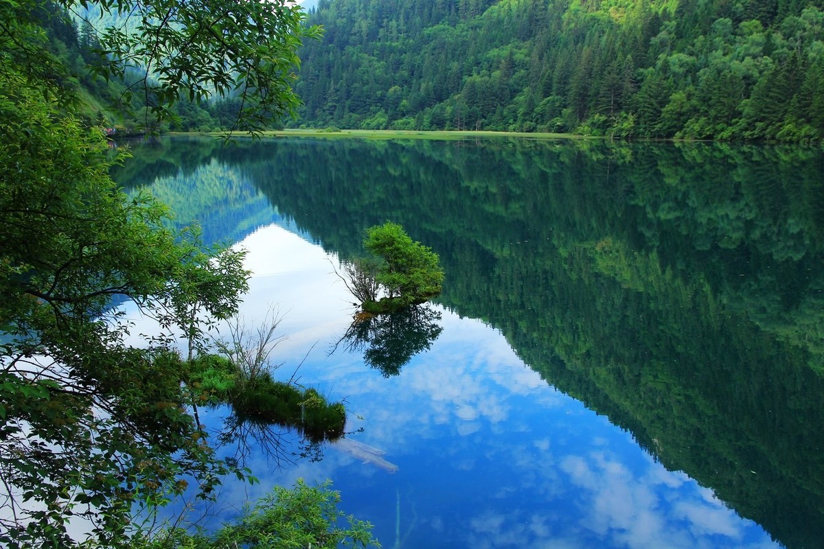 九寨沟风景 真实图片